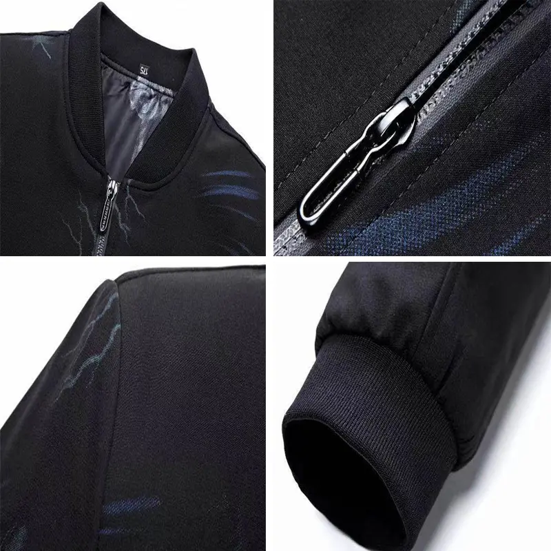 Spring Autumn Men's Bomber Jacket Fashion Men Loose MA-1 Pilot Zipper Coats Men Windbreaker Baseball Uniform Jacket Clothing
