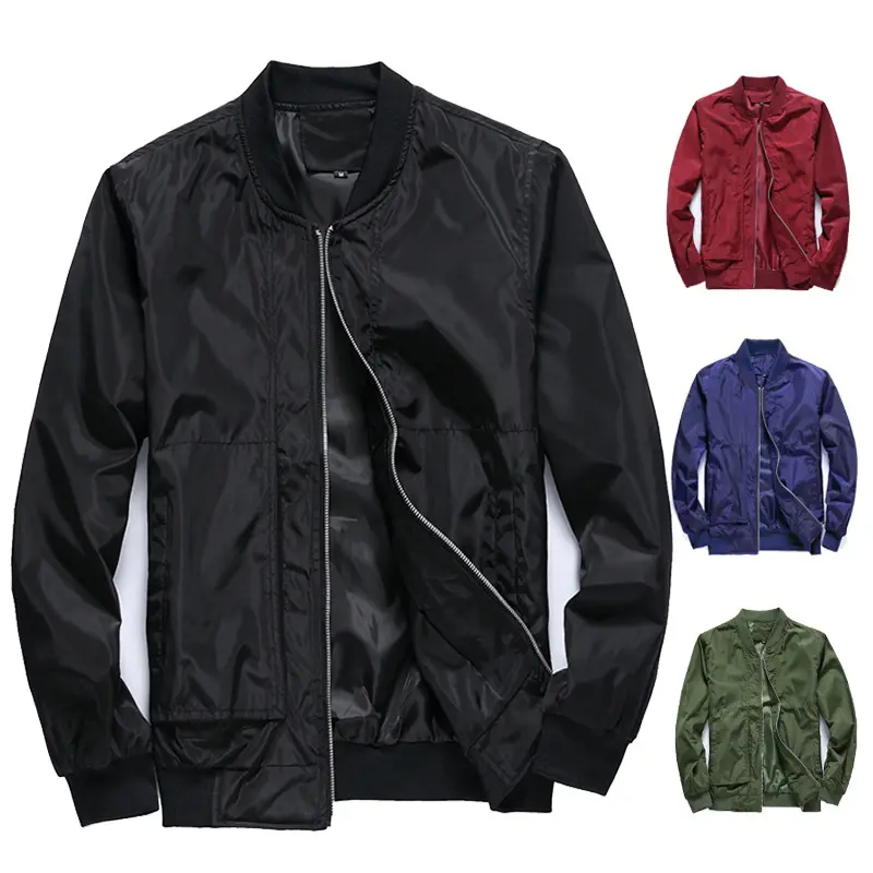 DIMUSI Men's Bomber Jacket Spring Autumn Windbreaker Coats Mens Solid Color Thin Pilot Jacket Male Brand Outerwear Clothing 4XL