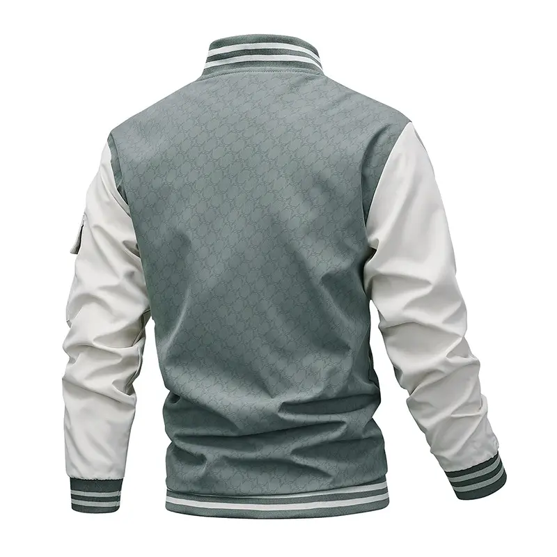 Spring Autumn Men's Bomber Jacket Casual Sports Windbreaker Baseball Jacket For Men Zip Up Coat with Pockets Top Clothing 5XL