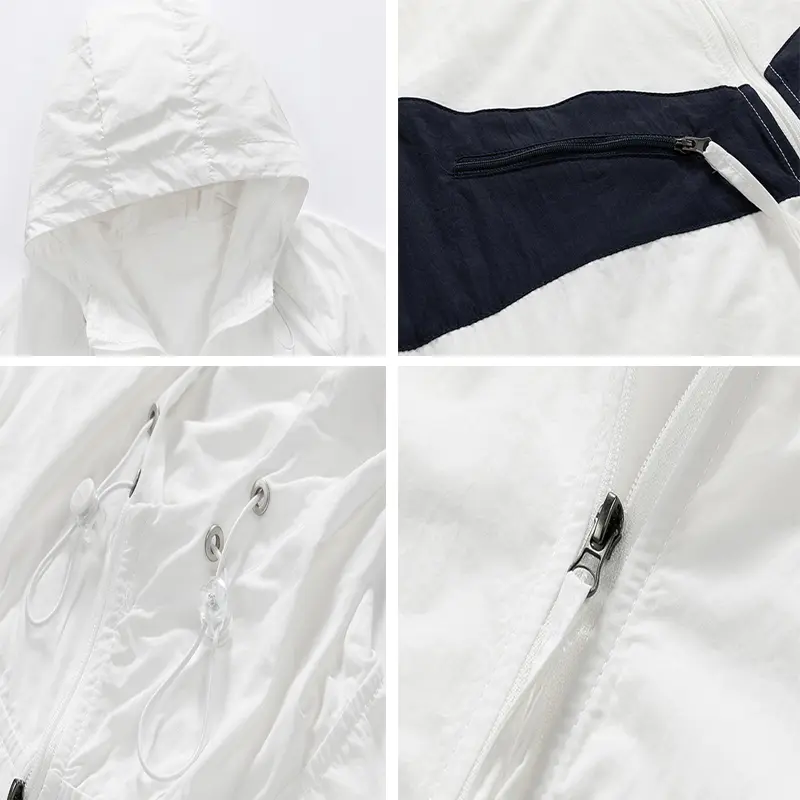 Summer Men's Ultra-Light Quick Dry Skin Jackets Outdoor Men Thin Breathable Hooded Coats Men Sunscreen Fishing Jackets Clothing