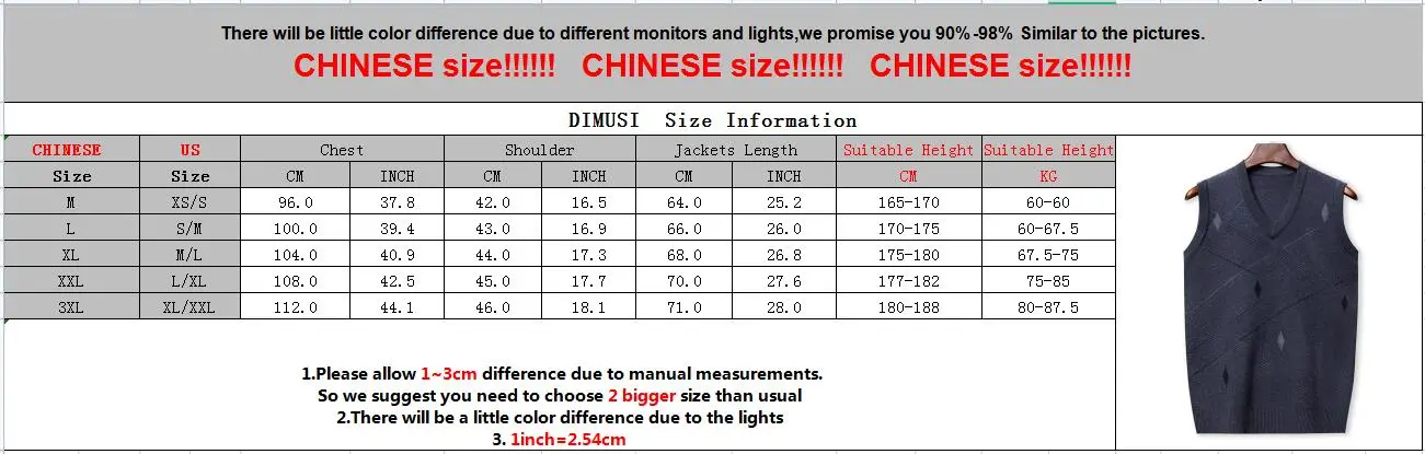 DIMUSI Autumn Men's Sleeveless Jacket Man Slim Fit V-Neck Collar Vest Jumper Knitted Waistcoats Men Pullovers Sweater Clothing