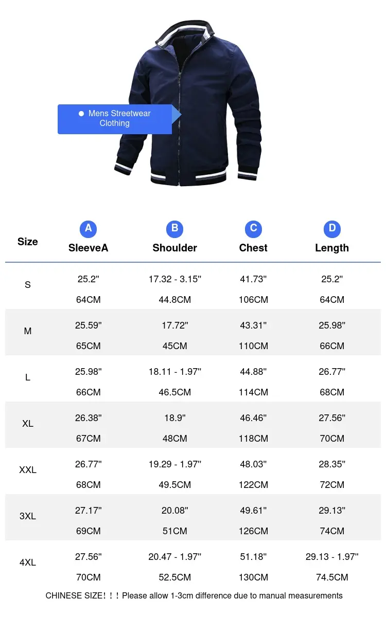 Spring Autumn Men's Bomber Jacket Men Stand Collar MA-1 Pilot Zipper Coats Fashion Man Baseball Uniform Trench Jackets Clothing