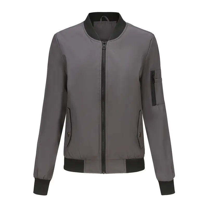 Spring Women's Bomber Jacket Fashion Girls MA-1 Pilot Lightweight Zipper Coats Women Streetwear Hip Hop Short Jackets Clothing