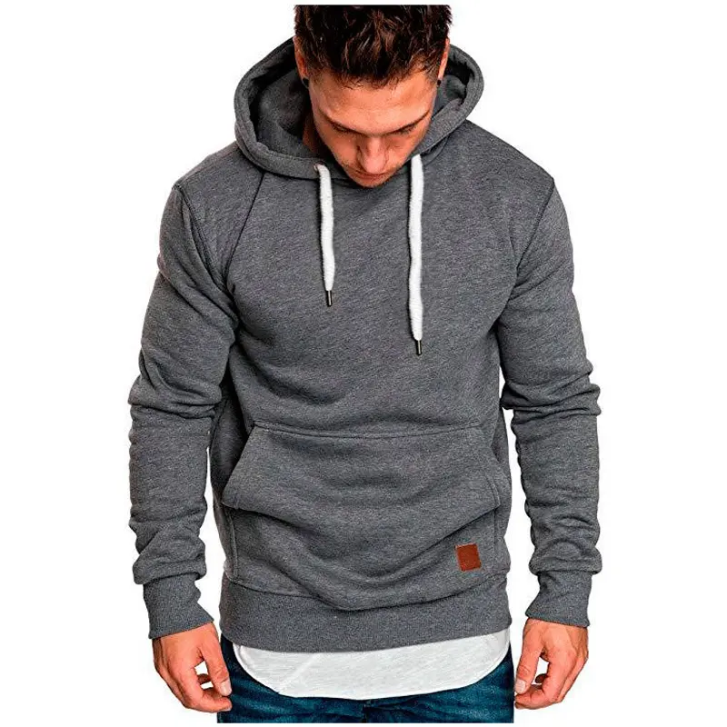 Spring Mens Hoodies Fashion Mens Solid Color Hooded Slim Sweatshirt Mens Hoodie Hip Hop Hoodies Sportswear Tracksuit Clothing