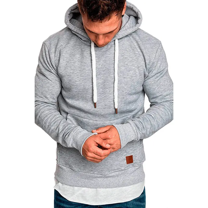Spring Mens Hoodies Fashion Mens Solid Color Hooded Slim Sweatshirt Mens Hoodie Hip Hop Hoodies Sportswear Tracksuit Clothing