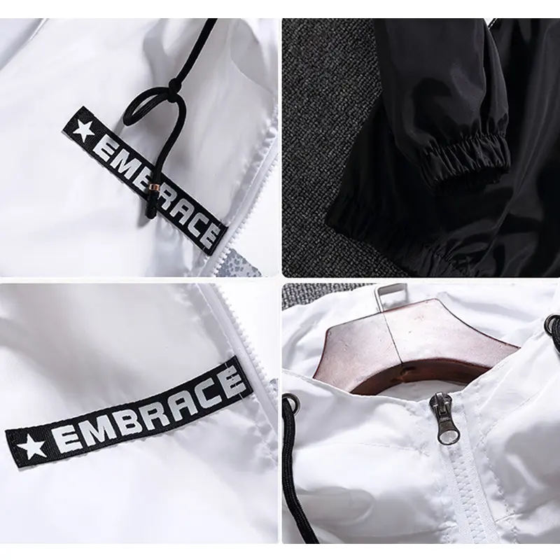 DIMUSI Spring Autumn Men's Jackets Hip Hop Jacket Windbreaker Hooded Casual Zipper Male Retro Vintage Streetwear Jackets,TA316
