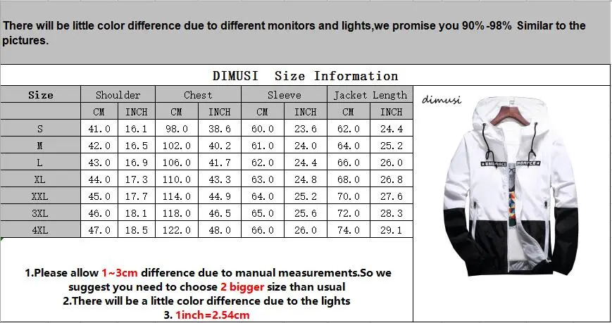 DIMUSI Spring Autumn Men's Jackets Hip Hop Jacket Windbreaker Hooded Casual Zipper Male Retro Vintage Streetwear Jackets,TA316
