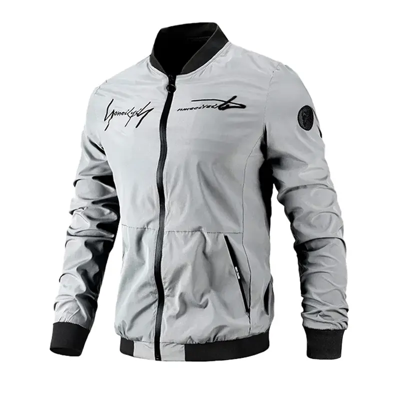 Spring Autumn Men's Bomber Jackets Fashion Outdoor Sports Uniform Baseball Coats Men Lightweight Windbreaker Jackets Clothing