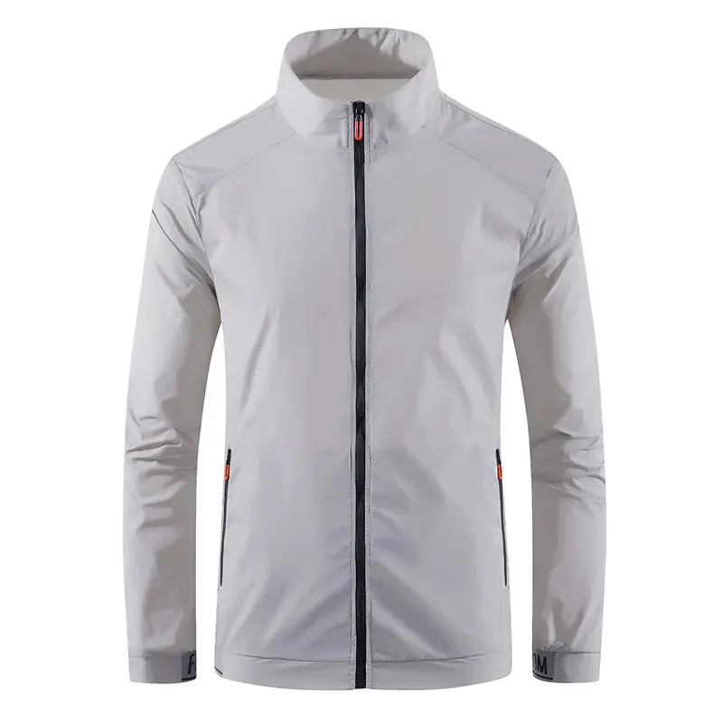 Spring Summer Men's Lightweight Jackets Fashion Men Sunscreen Hiking Coats Outdoor Men Sports Zipper Breathable Jacket Clothing