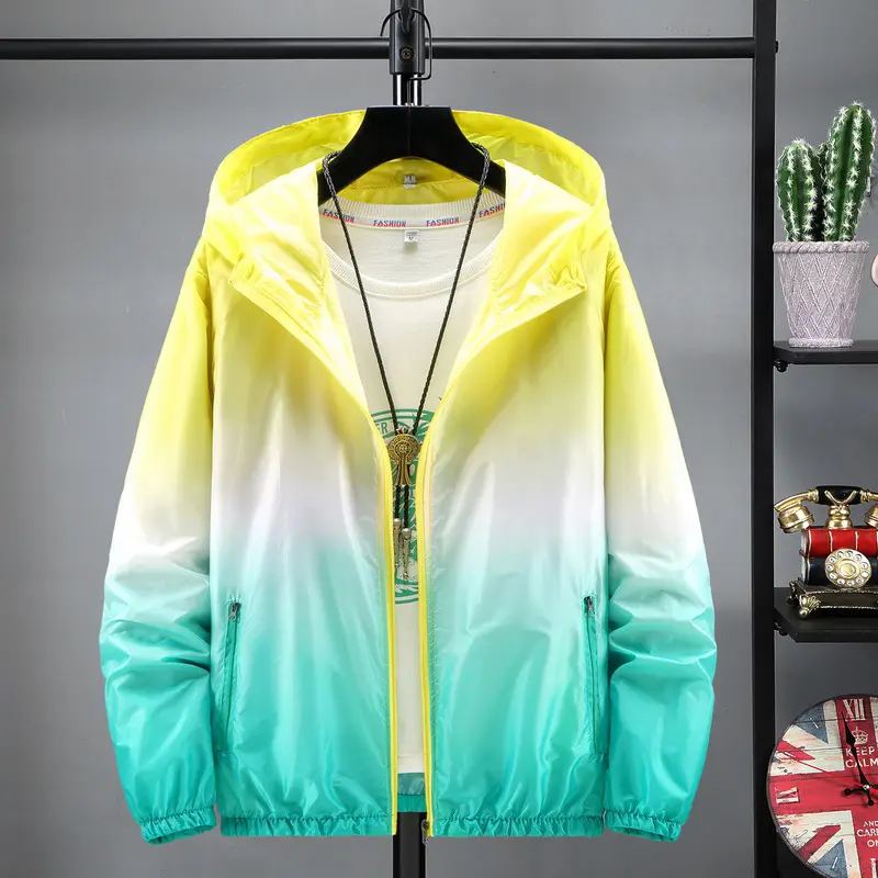 Spring Summer Men's Quick Dry Lightweight Jacket Outdoor Men Suncreen Breathable Hooded Coats Men Sports Fishing Hiking Jackets
