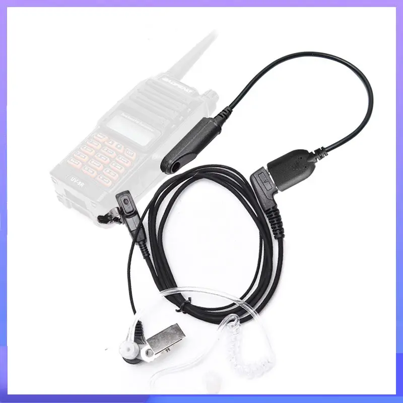 Adapter Cable Baofeng UV-9R Pro v2 Waterproof Walkie Talkie 2 Pin K Headset Speaker Mic for UV-XR BF-9700 GMRS-9R GT-3WP Radio