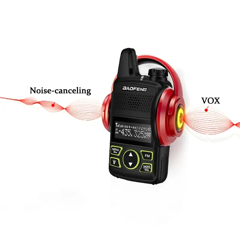 1/2/4PCS Baofeng BF-T1 MINI Walkie Talkie UHF 400-470MHz USB Charger Portable Two Way Radio Noise Cancellation Kids Gifts Toys