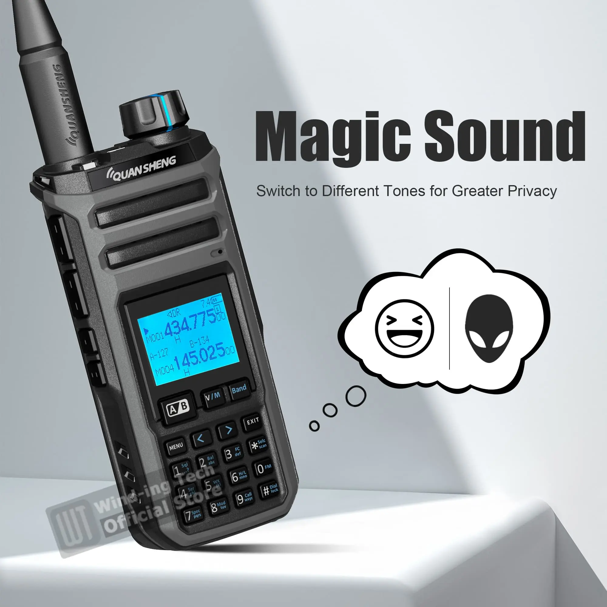 Quansheng TK11(5) Dual Receiving Multi Band 10W HF VHF UHF AM FM LSB CW 27MHz LW MW SW SSB Spectrum Analyzer Magic Voice Radio