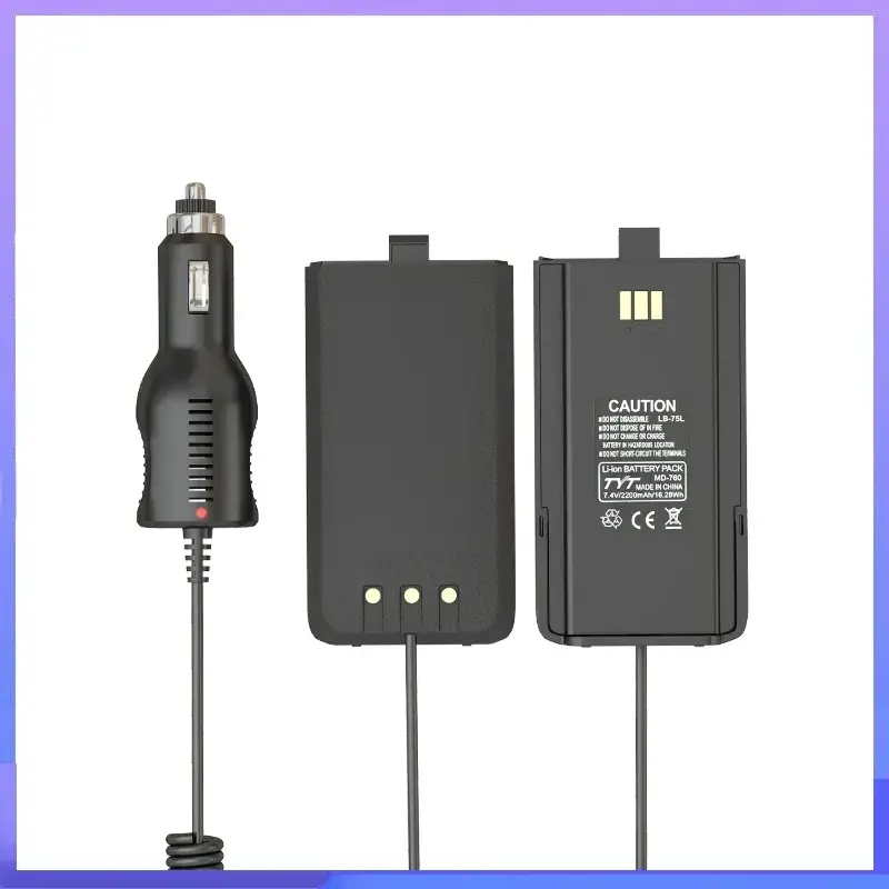 DM1801 Car cigarette lighter Charger 12V-24V Baofeng accessory MD760 Battery Eliminator For Two Way Radio GD77 Radioddity GD-77S