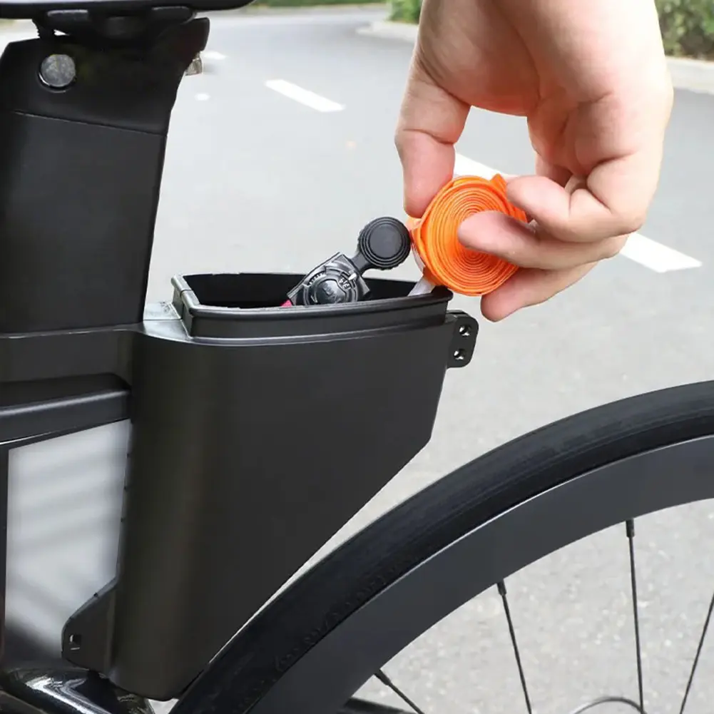 Bike Teardrop Seatpost Bag Hard Shell Bike Seatpost Torpedo Saddle Bag Waterproof Cycling Storage Bag Cycling Accessories