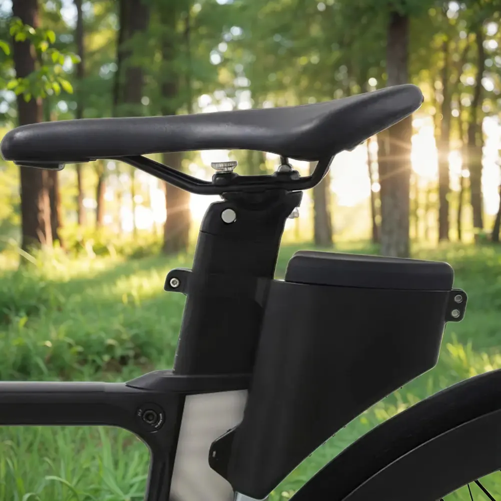 Bike Teardrop Seatpost Bag Hard Shell Bike Seatpost Torpedo Saddle Bag Waterproof Cycling Storage Bag Cycling Accessories