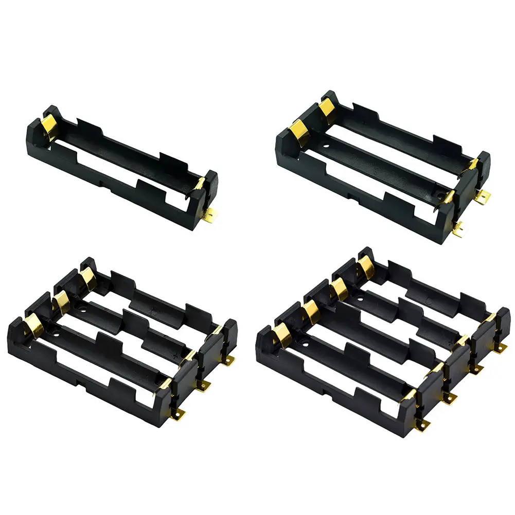 18650 SMT Battery Holder 18650 SMD Battery Box With Bronze Pins Rechargeable Battery Storage Box Case Holder Power Bank