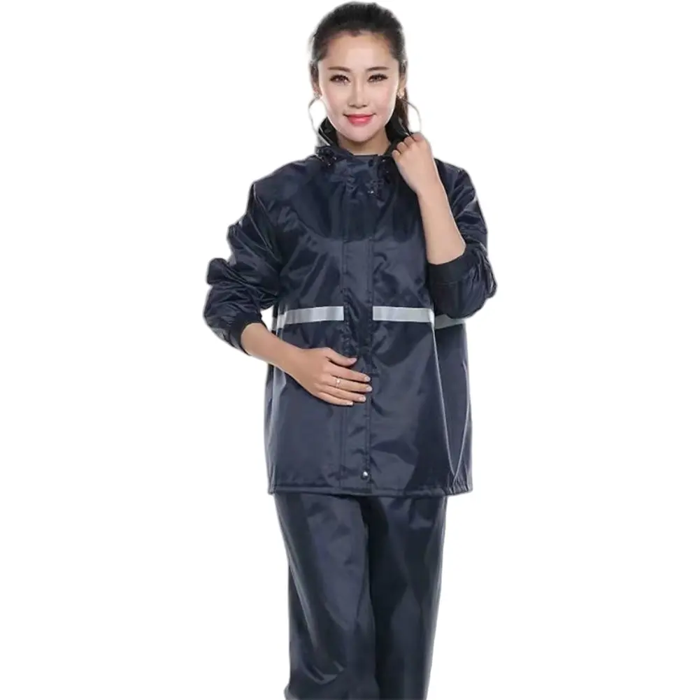 Raincoat and Rainpants Suit Full Body Rainstorm Prevention Reflective Split Style Raincoat Camping Bicycle Motorcycle Raincoat