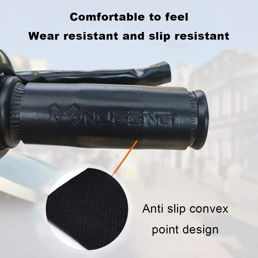 Motorcycle Heated Handgrips USB 3 Gear Anti Vibration Handlebar Warmer Sleeves Universal Heat Shrinkable Grip Cover Waterproof