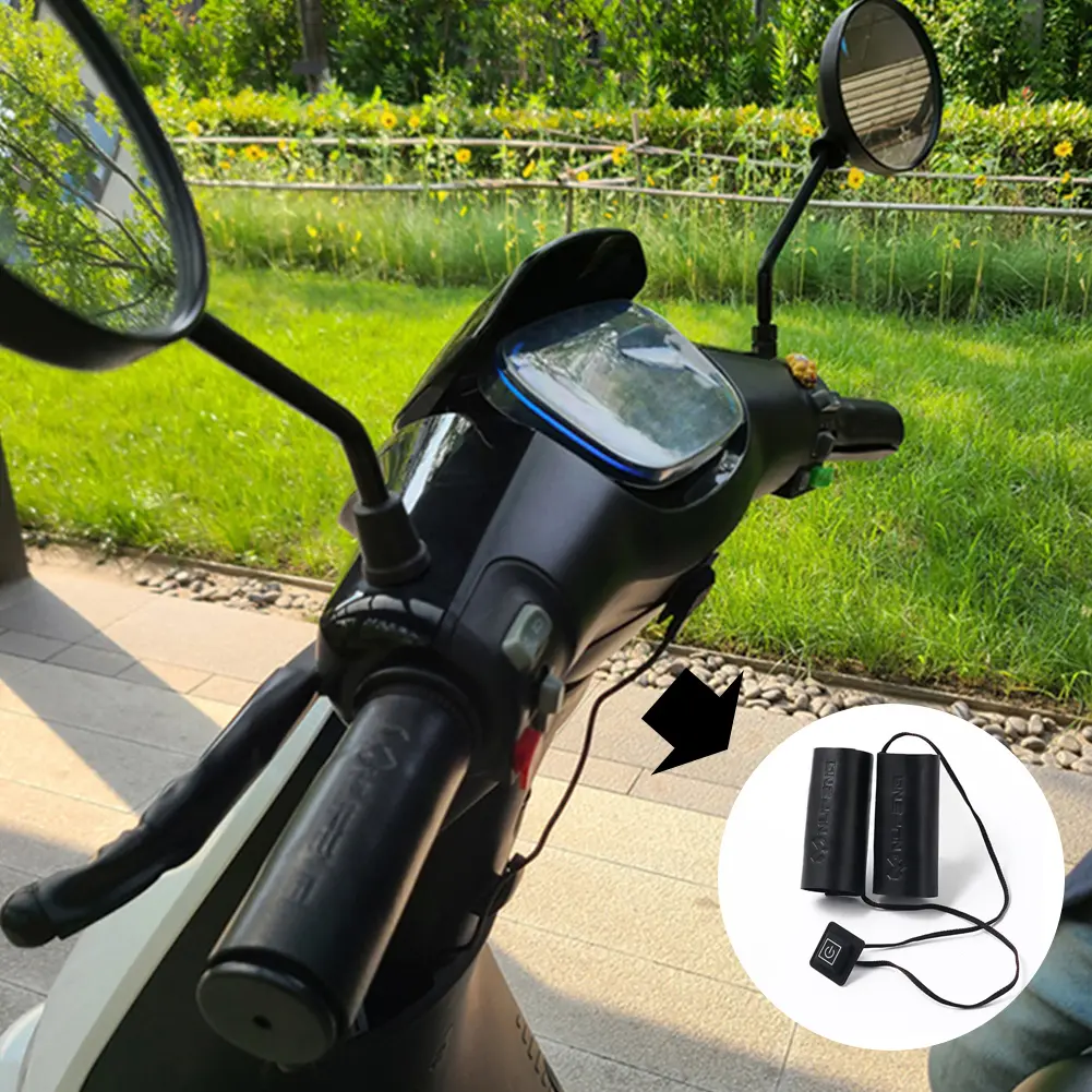 Motorcycle Heated Handgrips USB 3 Gear Anti Vibration Handlebar Warmer Sleeves Universal Heat Shrinkable Grip Cover Waterproof