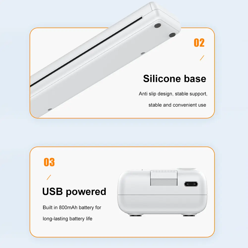 Pocket Photo Document Printer Inkless Printing Paper 1000mAh Printing Paper Replacement Bluetooth-compatible Easy To Use