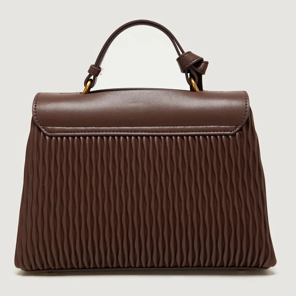 Textured Women Handbags Solid Pu Leather Commute Handle Packs Soft Large Capacity Casual Crossbody Packs Lady Shoulder Bags 2024