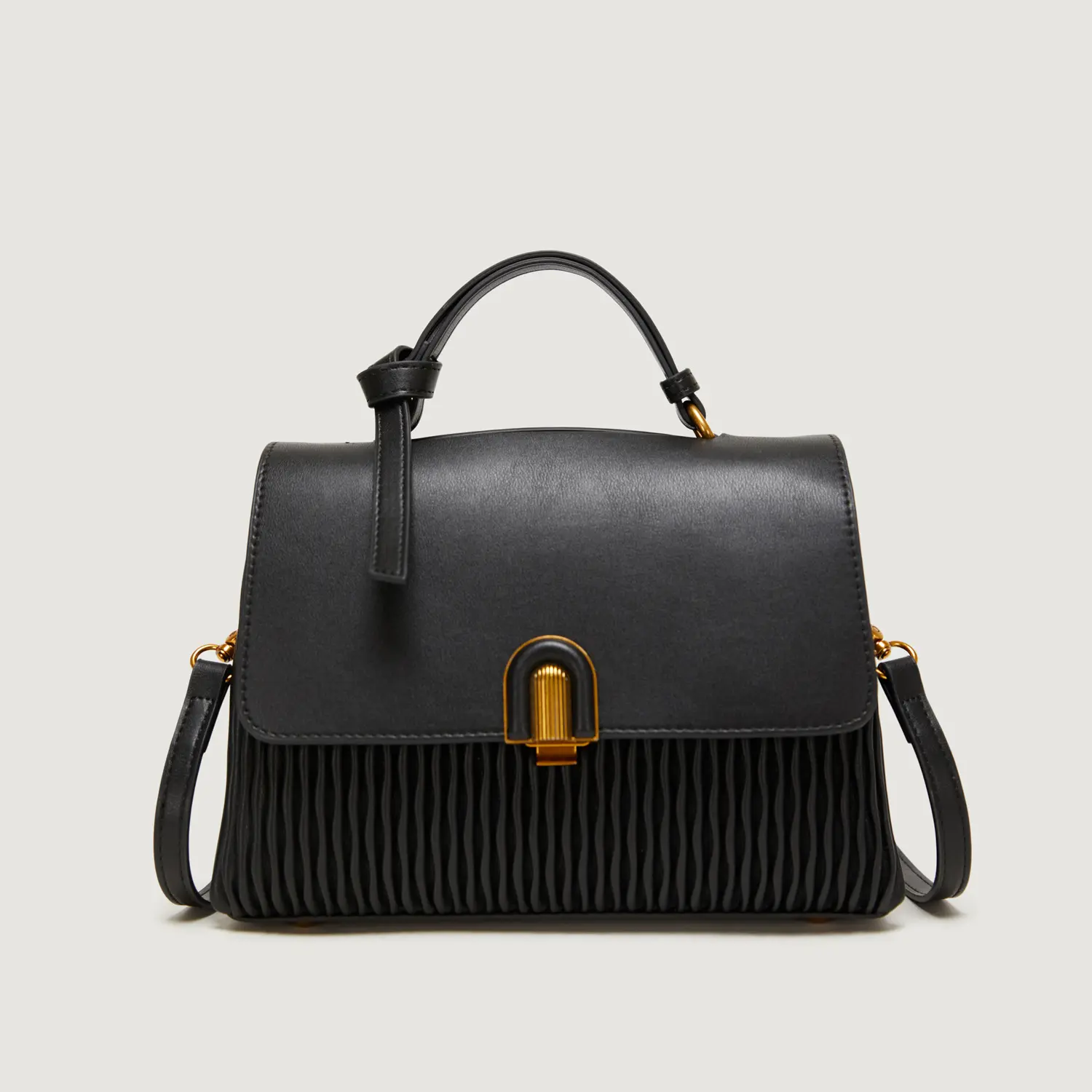 Textured Women Handbags Solid Pu Leather Commute Handle Packs Soft Large Capacity Casual Crossbody Packs Lady Shoulder Bags 2024