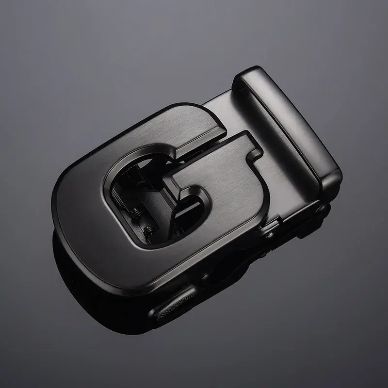 New Men's Automatic Alloy Belt Buckle Letter Pattern 3.5cm Inner Diameter Slot Belt Accessories
