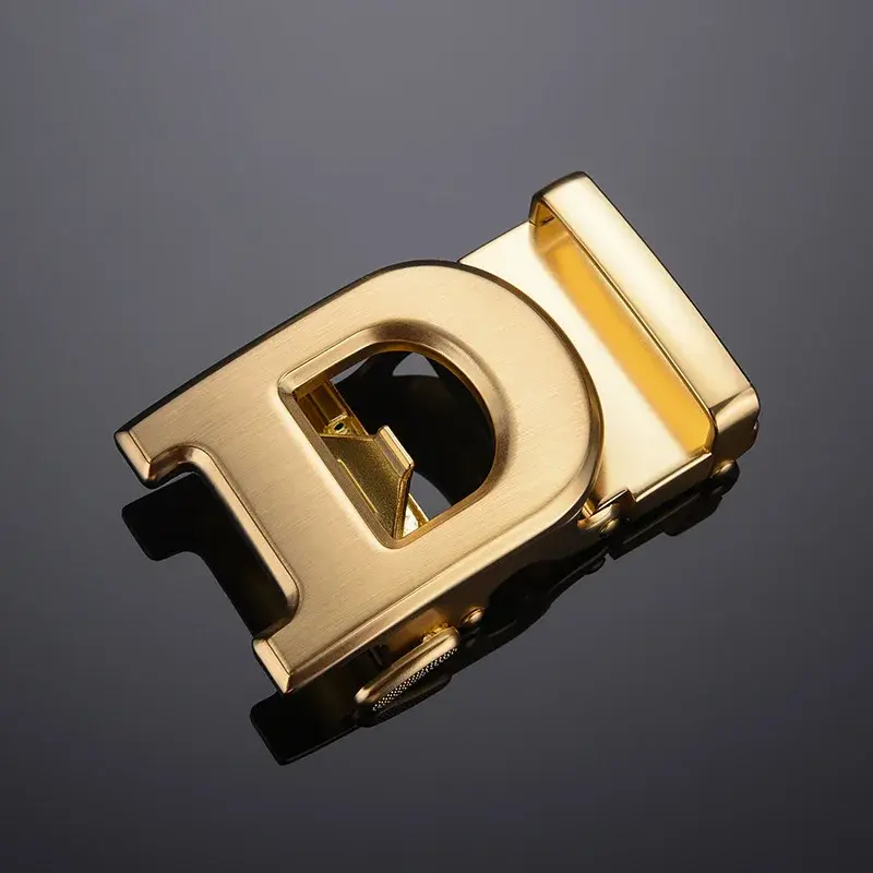 New Men's Automatic Alloy Belt Buckle Letter Pattern 3.5cm Inner Diameter Slot Belt Accessories