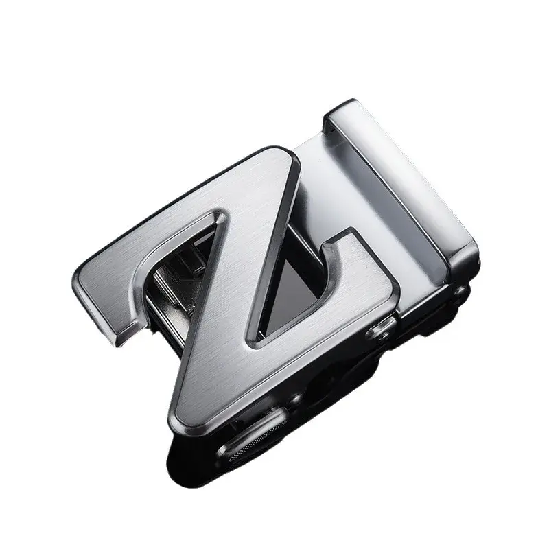 New Men's Automatic Alloy Belt Buckle Letter Pattern 3.5cm Inner Diameter Slot Belt Accessories