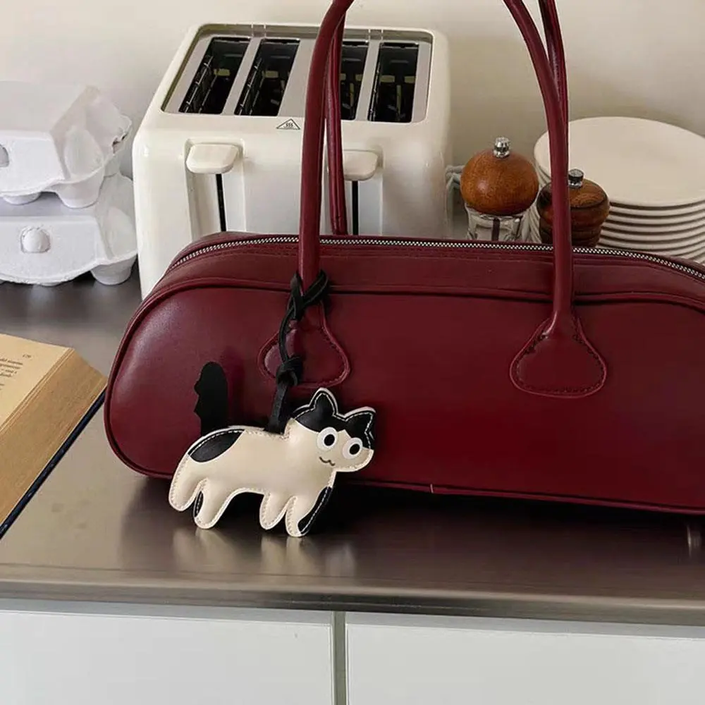 Y2k Cat Keyring Hanging Ornament Women Bag Phone Pendant Car Key Ring Gift Women's Leather Charm Bag Charms Cute Bag Accessories