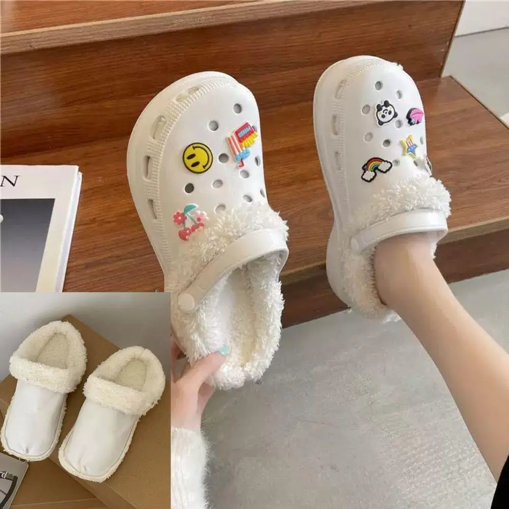 1 Pair Winter Warm Shoe Covers Removable Plush Liner Shoes Insoles Cotton Sleeve Plush Inner Liner Fur Insert Lining Shoe Sole