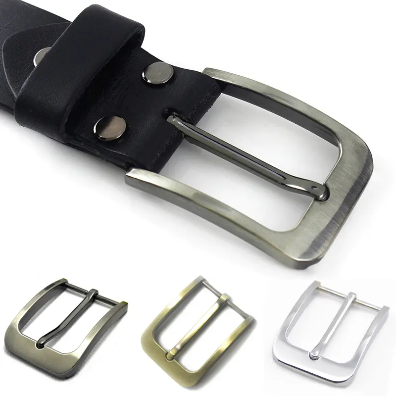 35mm Metal Pin Buckle Fashion Waistband Buckles Belt DIY Leather Craft Buckle Black Silver Bronze Men's Solid Buckle Accessories