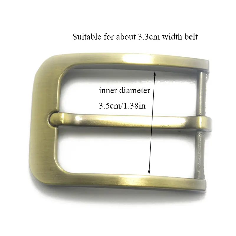 35mm Metal Pin Buckle Fashion Waistband Buckles Belt DIY Leather Craft Buckle Black Silver Bronze Men's Solid Buckle Accessories