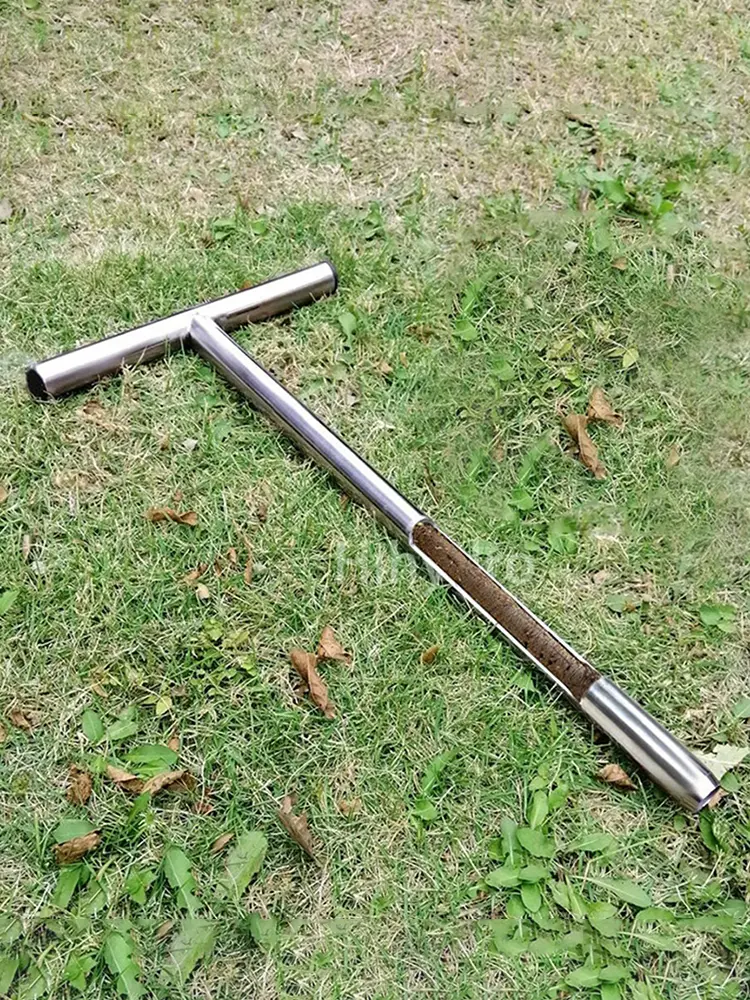 Soil Sampler Probe Portable Soil Sampling Probe Stainless Steel Quick Inspection 12inch/21inch for Lawn Garden Farm