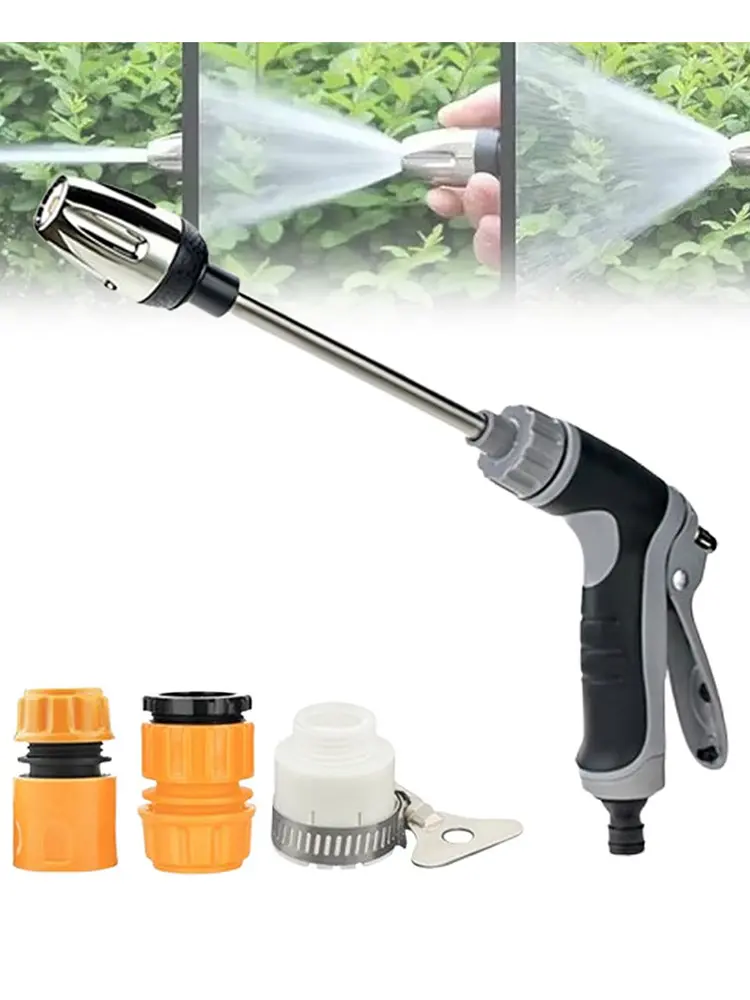 Garden Hose Pressure Power Washer & 360° Rotating Waterblitz High Pressure Turbowasher Pressure Washer Gun for Car Cleaning