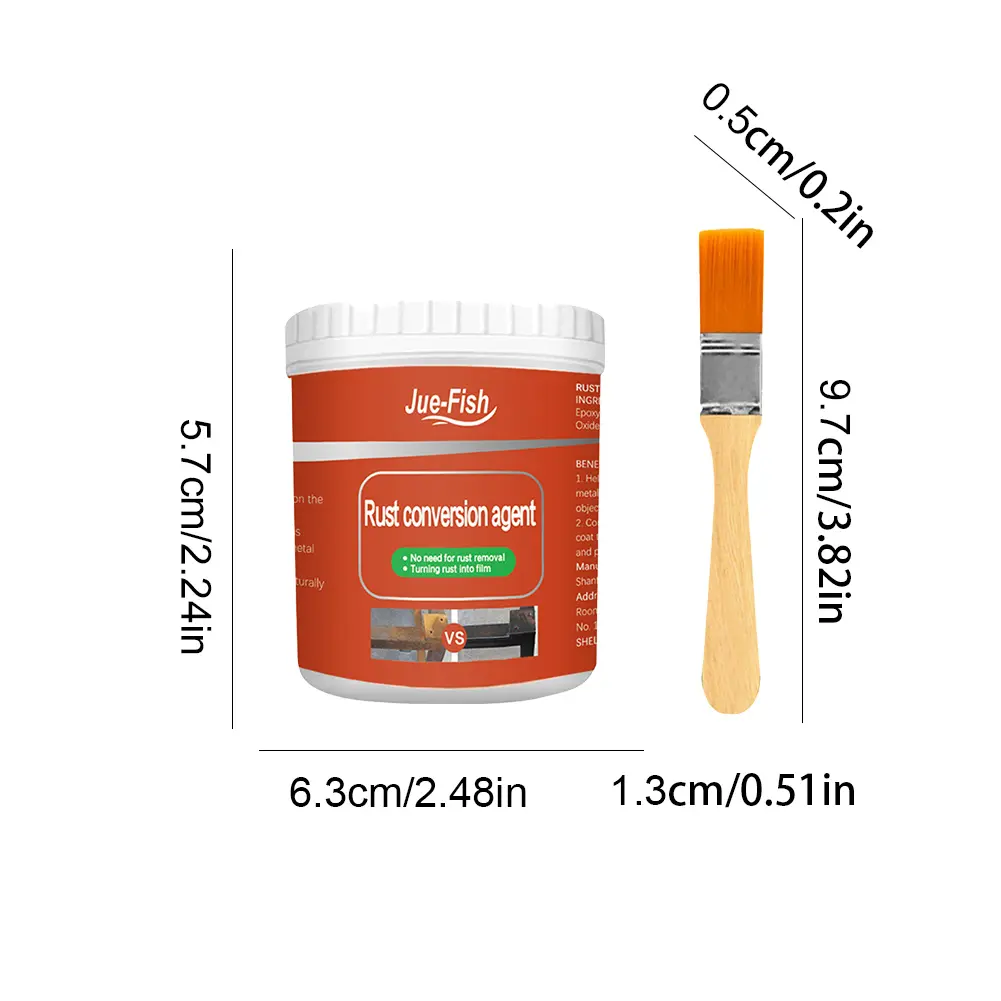 100/300g Metal Rust Remover Rust Renovator Multi Purpose Rust Removal Converter Waterproof Anti-corrosion Car Anti-rust Primer