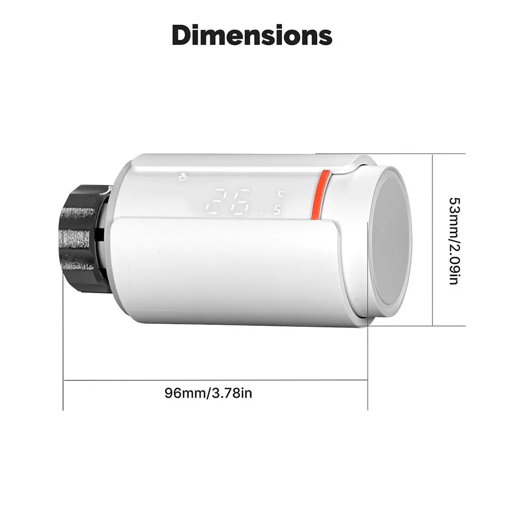ZigBee Temperature Controller Supports App Remote Control Radiator Actuator Valve Thermostat Radiator Actuator