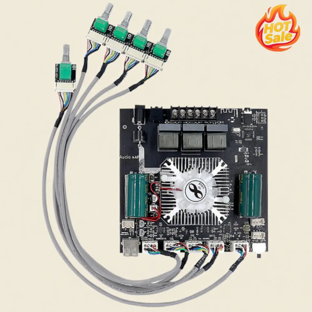 TDA7498E BT 5.0 Amplifier Board DC 15-36V 160W X 2+220W Subwoofer Stereo ZK-HT21 2.1 Channel Audio Receiver for DIY Speakers