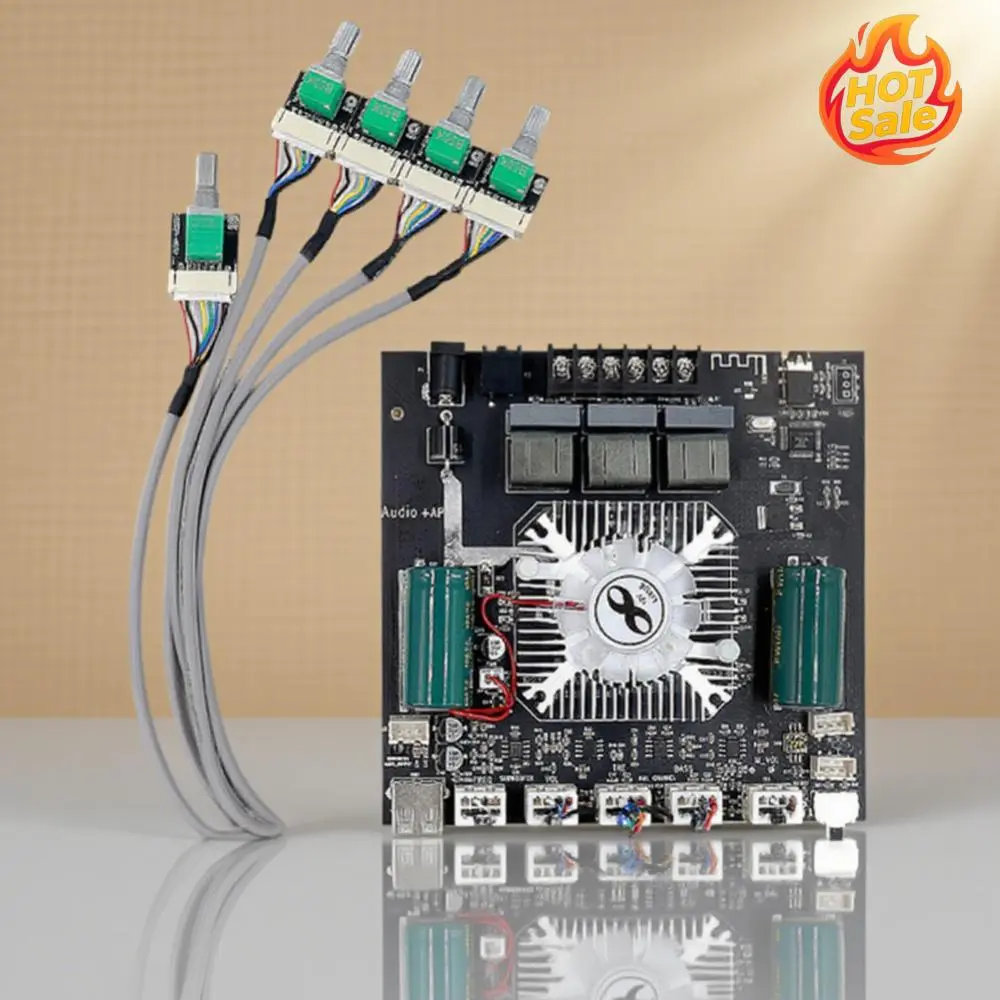 TDA7498E BT 5.0 Amplifier Board DC 15-36V 160W X 2+220W Subwoofer Stereo ZK-HT21 2.1 Channel Audio Receiver for DIY Speakers