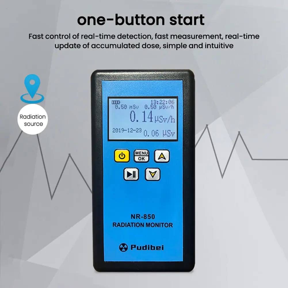 NR-750 850 950 Handheld Nuclear Radiation Detector LCD Display Household Radioactive Tester Geiger Counter β Y X-ray Detection