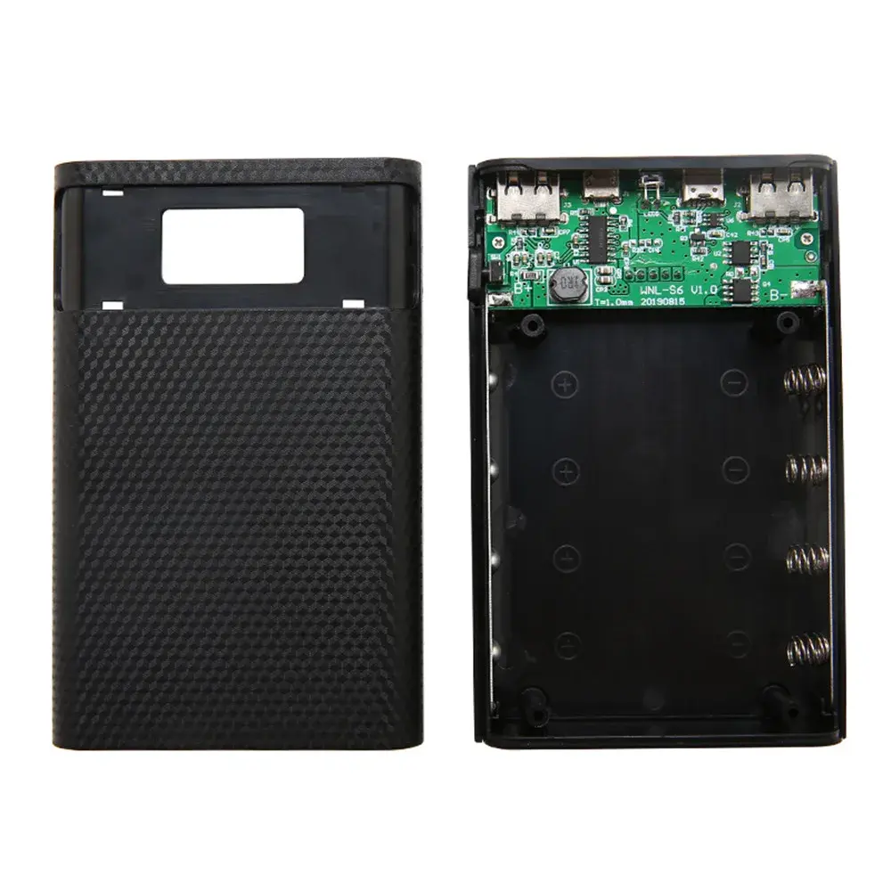 15000mAh Battery Box 4x18650 External Power Bank Case Battery Charge Storage Box Shell Without Battery Power Shell