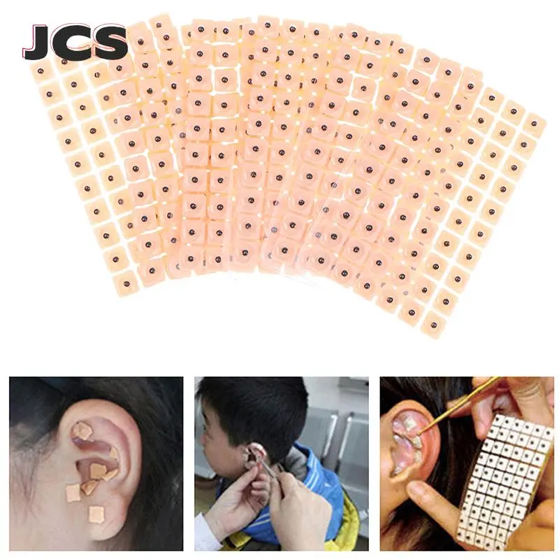 600pcs Relaxation Ears Stickers Therapy Needle Patch Auricular Auriculotherapy Vaccaria Ear Massage Care Sticker