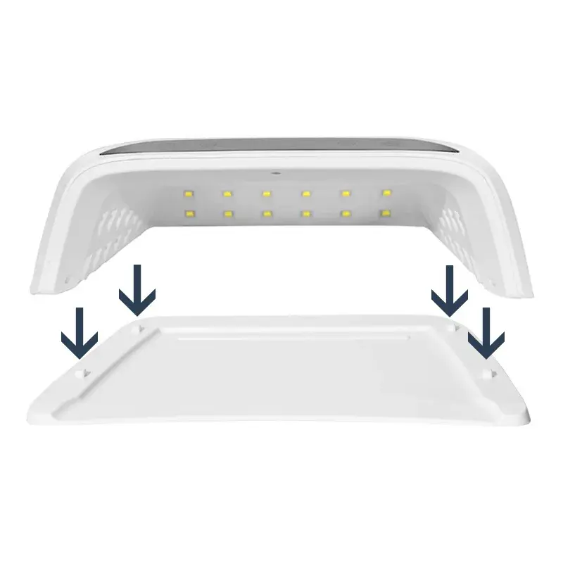 320W Big Space UV LED Lamp for Manicure Drying Gel Nail Polish 72 LED Nail Dryer with Two LCD Screens Nail Salon Tools