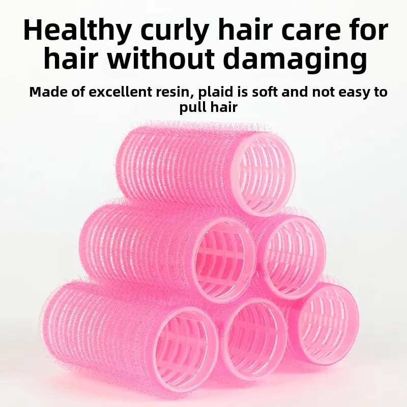 28pcs/Set Hair Roller Sets 18pcs Plastic Self Grip Hair Curlers 3 Sizes Hair Rollers 10pcs Metal Clips DIY Hairdressing Tools