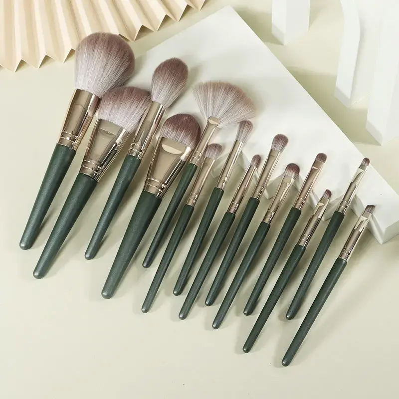 14pcs Makeup Brush Set Soft Fluffy Eyeshadow Concealer Blush Brushes Professional Beauty Tools Cosmetic Kit
