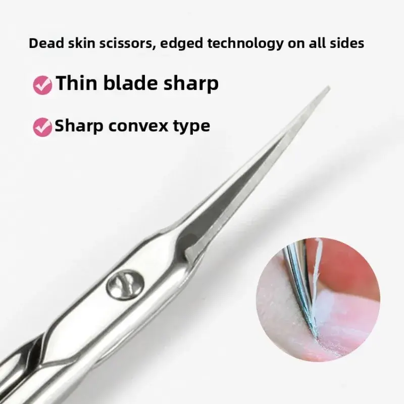 1PC Professional Cuticle Scissors Stainless Steel Nail Nipper Dead Skin Remover Russian Eagle Hook Manicure Pedicure Tools