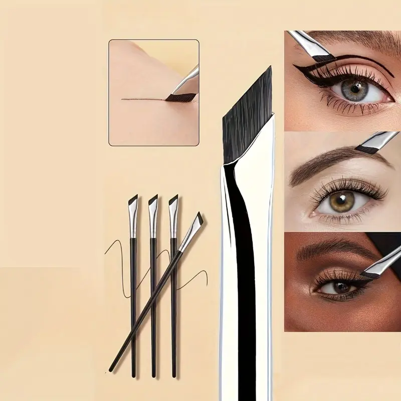 1/5Pc Karsyngirl Upgrade Blade Eyeliner Brush Ultra Thin Fine Angle Flat Eyebrow Brush Under The Eyes Place Precise Detail Brush