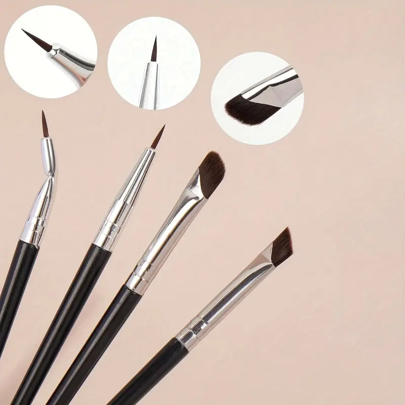 1/5Pc Karsyngirl Upgrade Blade Eyeliner Brush Ultra Thin Fine Angle Flat Eyebrow Brush Under The Eyes Place Precise Detail Brush