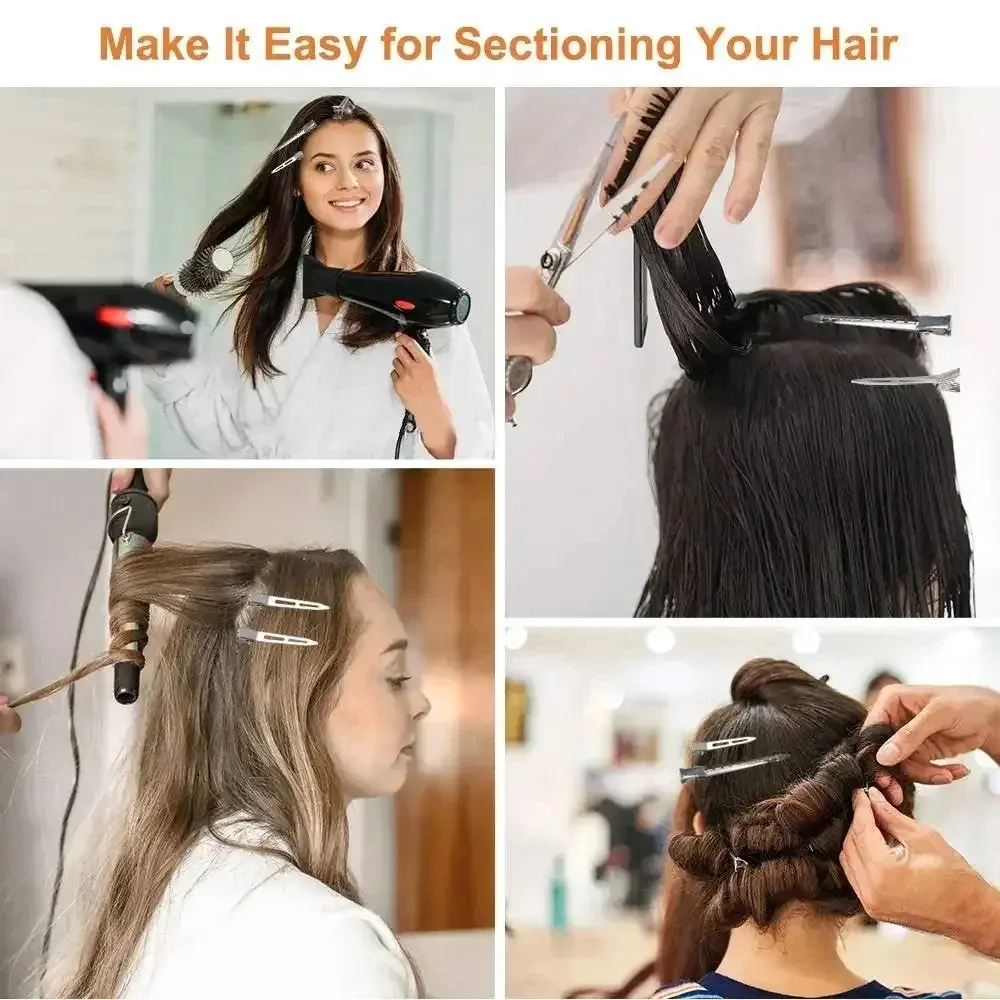 Professional Hair Styling Clips Strong Hold Root Lift Clamps for Curling Hair and Hairdressing Tools Perfect for Salon Hom